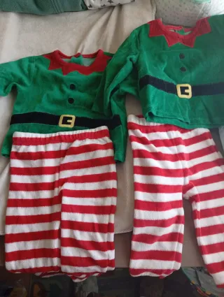 Pigiami da elfo per neonati taglia 12/18