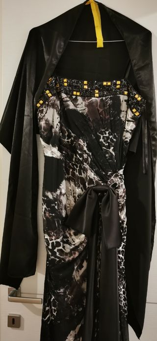 Abito lungo Exencia con stampa animalier