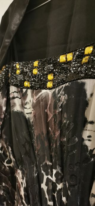 Abito lungo Exencia con stampa animalier