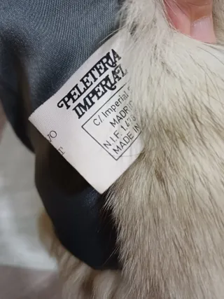 Chaquetón Piel Zorro Blanco Peletaria Imperial