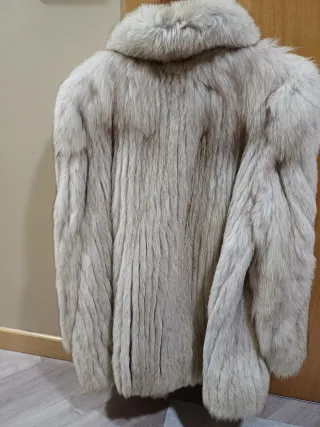 Chaquetón Piel Zorro Blanco Peletaria Imperial