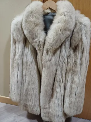 Chaquetón Piel Zorro Blanco Peletaria Imperial