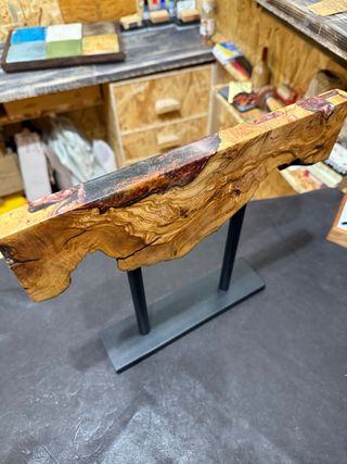 Ceppo portacoltelli magnetico legno e resina