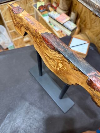 Ceppo portacoltelli magnetico legno e resina