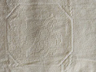 Toalla de baño amarilla de algodón
