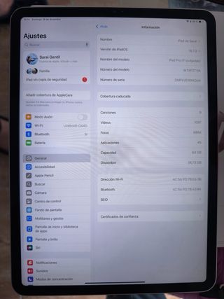 iPad Pro 11 2018 64GB + teclado + Apple Pencil