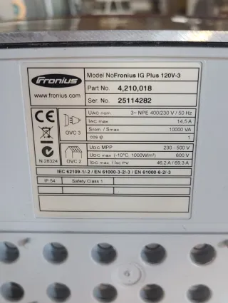 Inversor Solar Fronius IG Plus