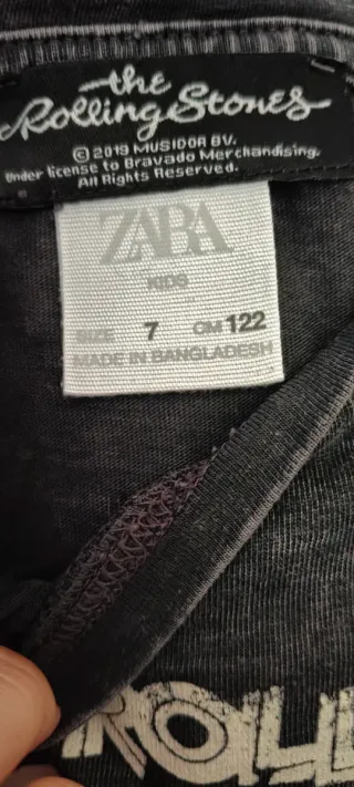 Camiseta Rolling Stones Talla 7