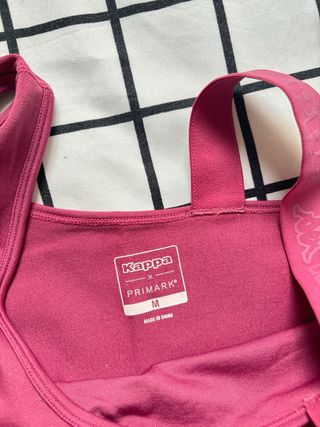 Conjunto deportivo Kappa top y mallas rosa Talla M