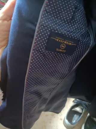 Traje chaqueta azul Easy Wear