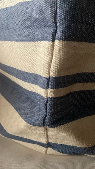 Capazo plegable rayas azules