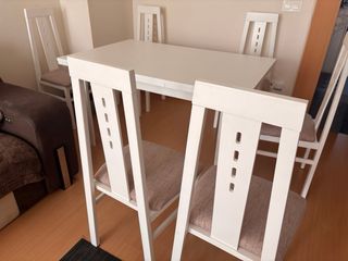 Mesa comedor extensible + 6 sillas