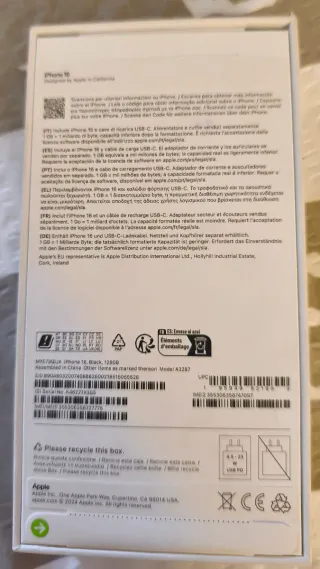 iPhone 16 128GB Negro