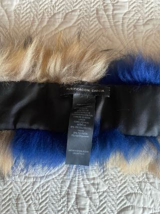 Cuello de pelo Purificación García multicolor