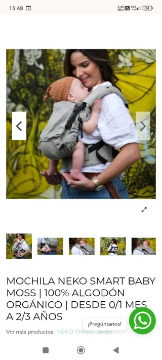 Mochila porteo para niñ@s