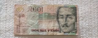 Billete 2000 Pesos Colombianos 2010