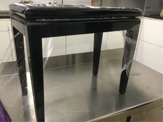 Silla de piano negra