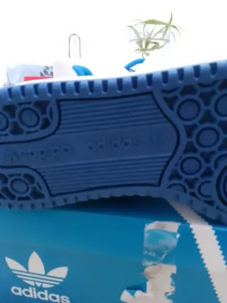 Zapatillas Adidas Forum Blancas y Azules 37 1/3