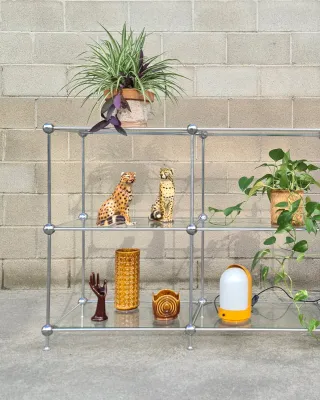 Estantería modular estilo SPUTNIK. Space Age 70s.