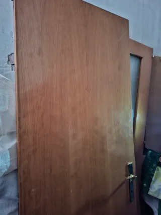 Puertas de madera con cristal medidas  2,4 mx0,72c