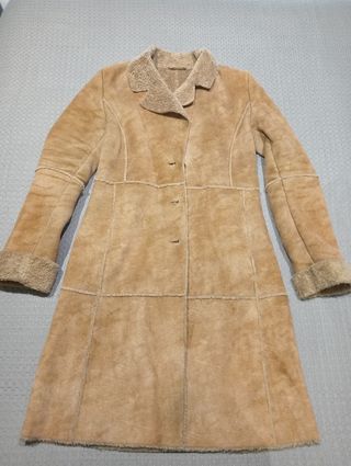 Abrigo polipiel efecto ante Talla M