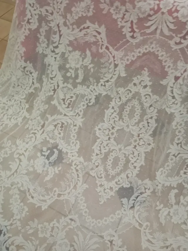 Encaje Alençon artesanal para altar/mantilla ,velo