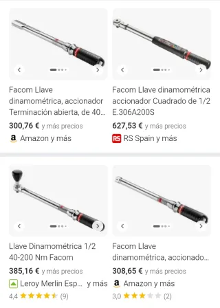 Llave dinamométrica Facom 1/2