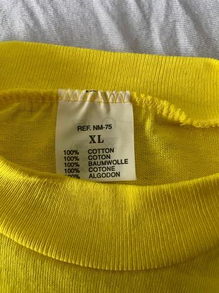 Camiseta amarilla ONCE vintage de los 90s