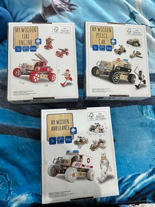 Lote 3 Juguetes Madera My Wooden