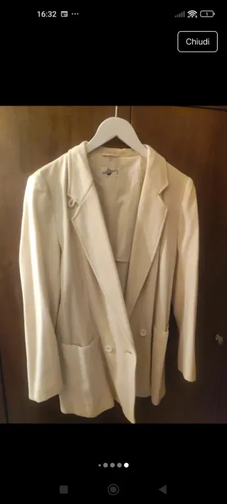 Giacca donna NAVYBLU doppio petto beige