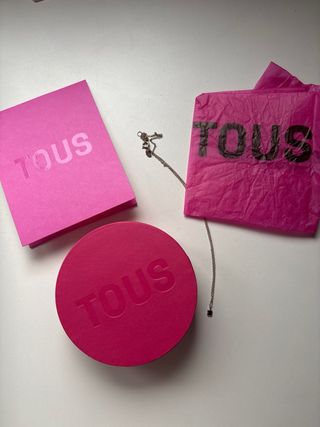 Collar Tous Oso Negro Plata