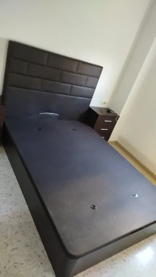 Canapé abatible madera y tela