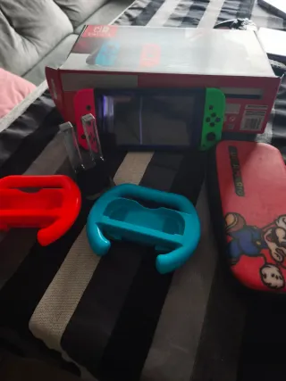 Nintendo Switch con accesorios