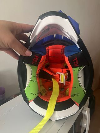 Casco Motocross LS2 Subverter Azul Naranja