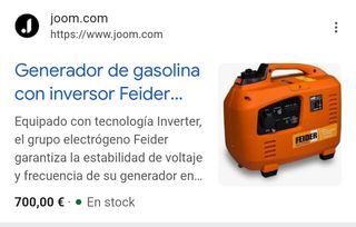 Grupo electrógeno Feider FG2200i-A