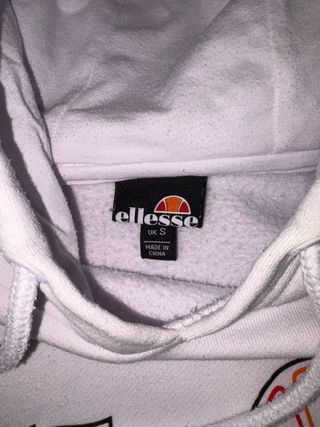 Sudadera Ellesse Blanca Retro Hombre
