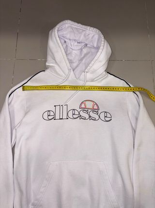 Sudadera Ellesse Blanca Retro Hombre