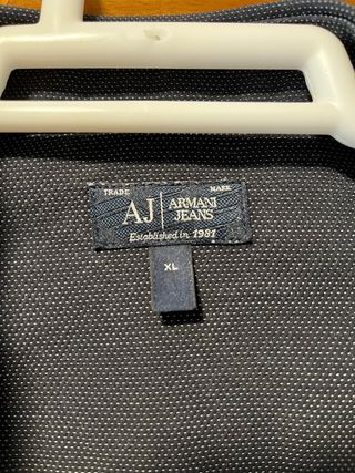Camisa Armani Jeans Negra Talla XL