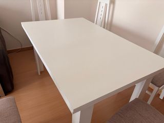 Mesa comedor + 6 sillas madera
