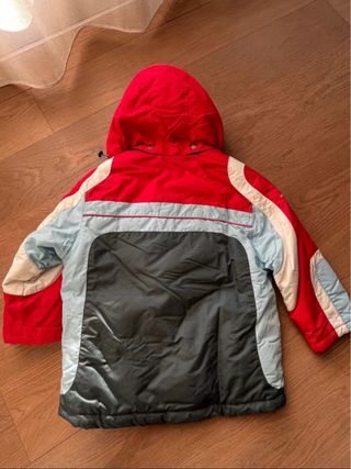 Completo sci bambino 32 rosso-grigio