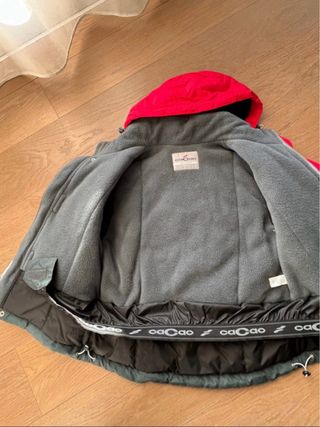 Completo sci bambino 32 rosso-grigio