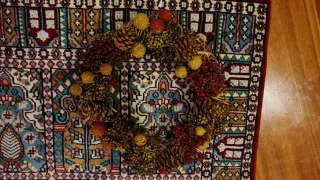 Ghirlanda Natalizia Oro e Rosso