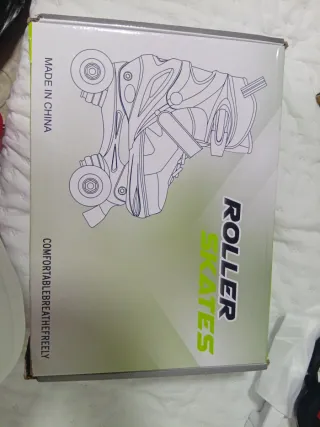 Patines rosas y blancos talla ajustable