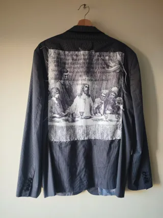 Blazer Punk Customizado Manifesto Político