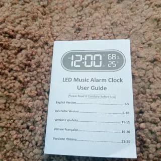 Reloj LED Música Alarma Digital