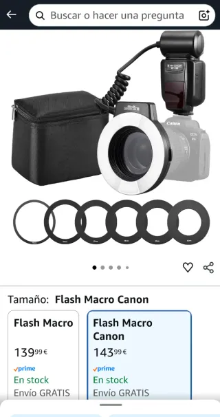 Flash Anular K&F Concept KF-150 para Canon
