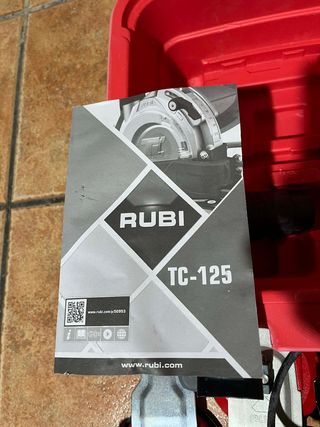 Cortadora Circular Rubí TC-125 Kit