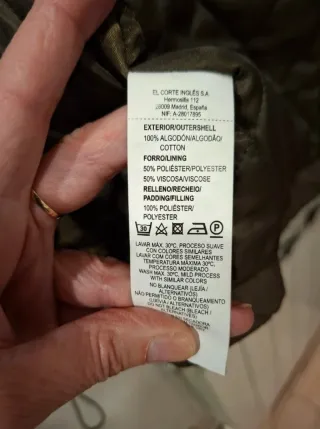 Parka impermeable Tintoretto Talla M