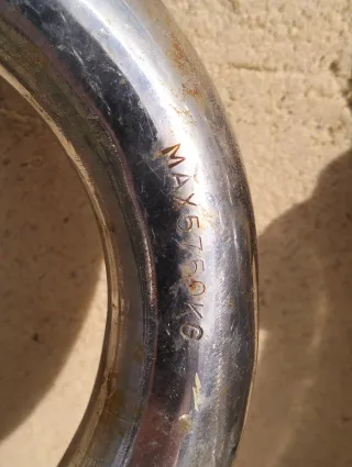 2 Grilletes Acero Inoxidable 6 Toneladas