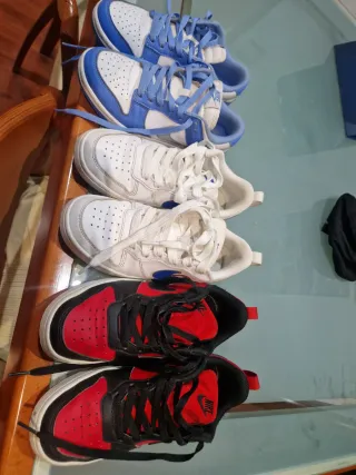 Lote 3 pares zapatillas Nike